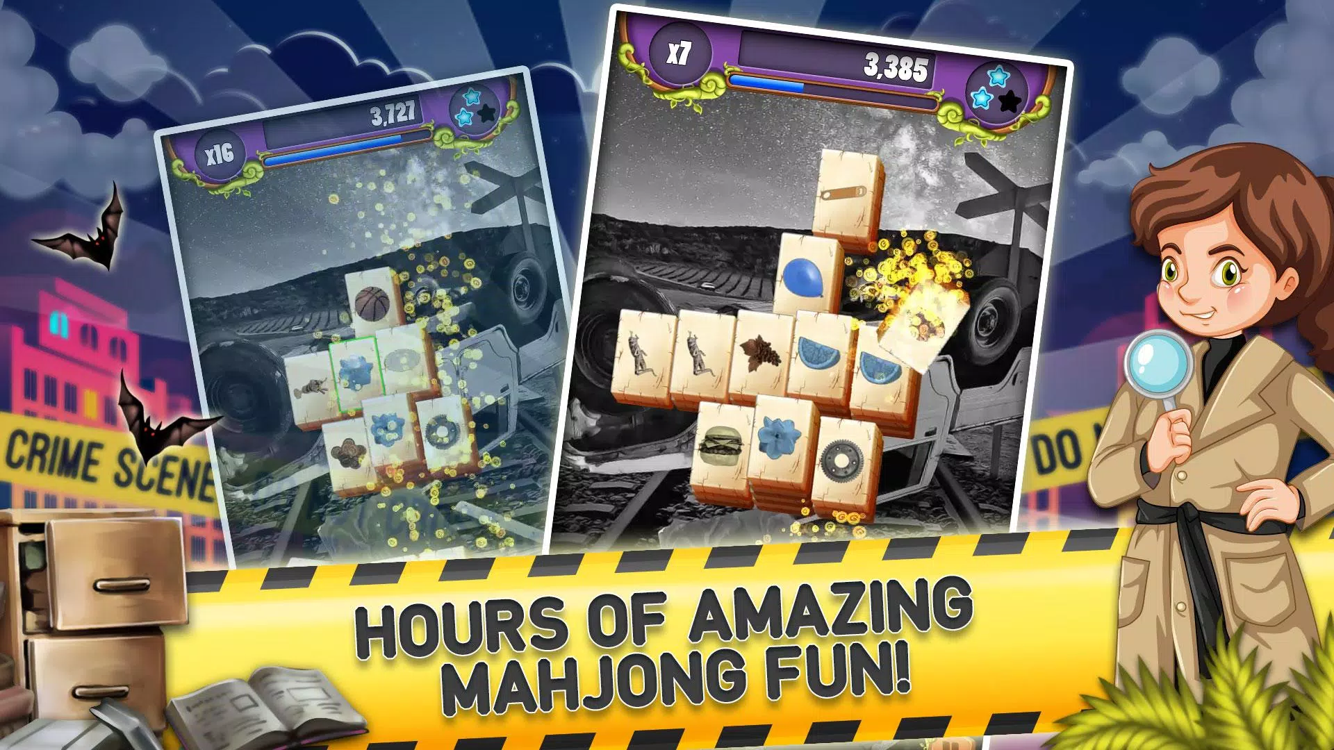 Mahjong Crime Scenes: Mystery Cases Ảnh chụp màn hình 3