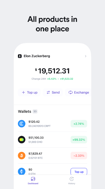 SPACE iZ Wallet स्क्रीनशॉट 3