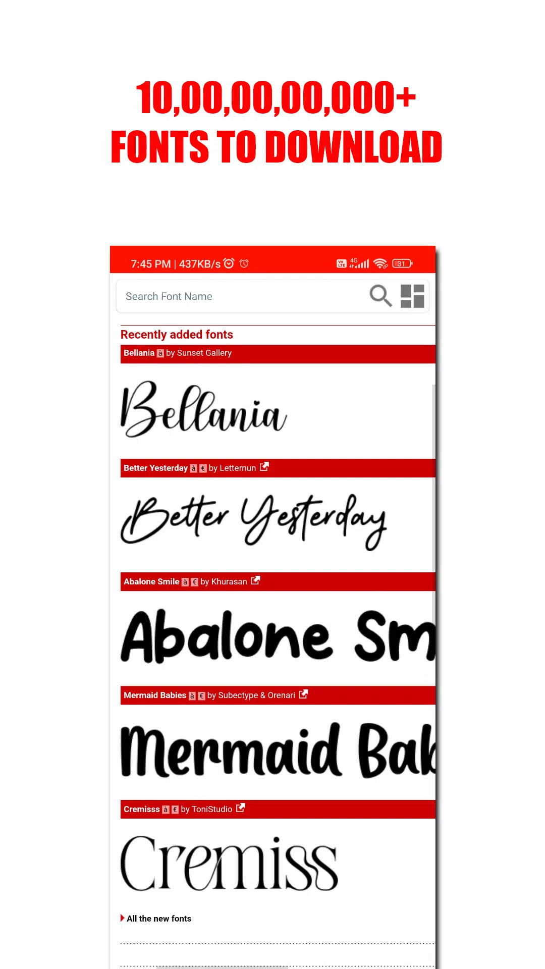 DA FONT’S Screenshot 1