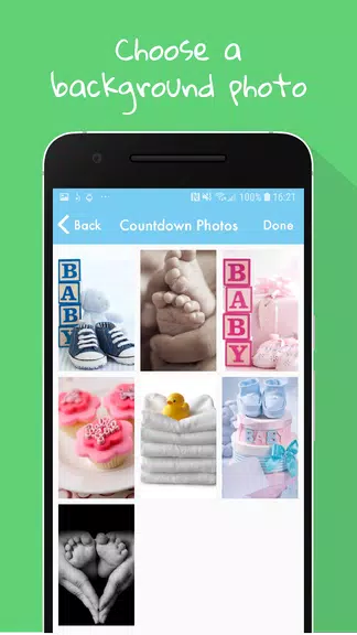 Baby Countdown Widget Скриншот 2