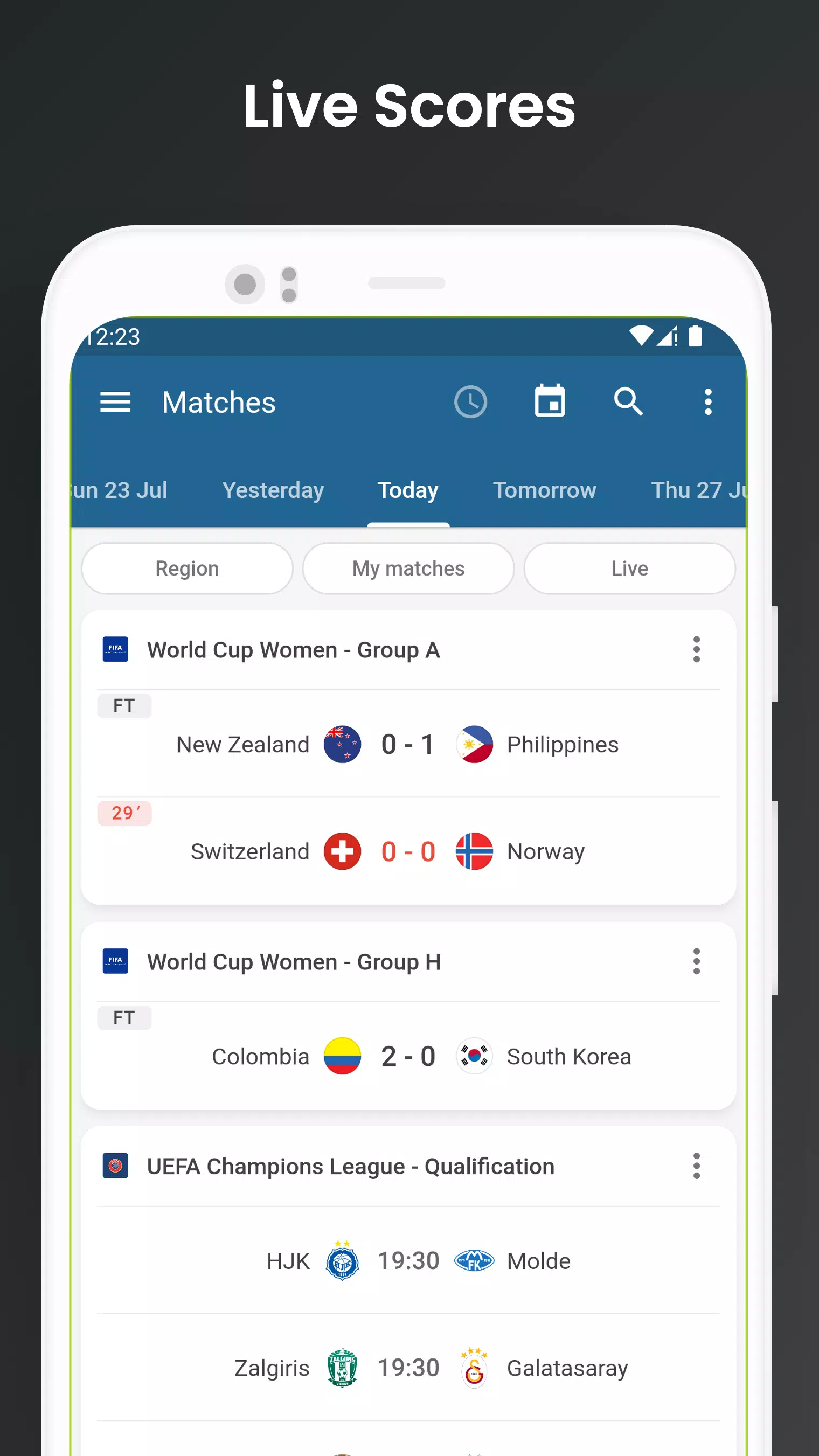 Footba11 - Soccer Live Scores应用截图第0张