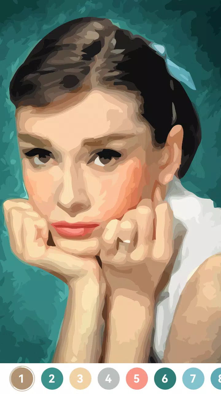 Schermata Celebrity Paint by Number Game 1