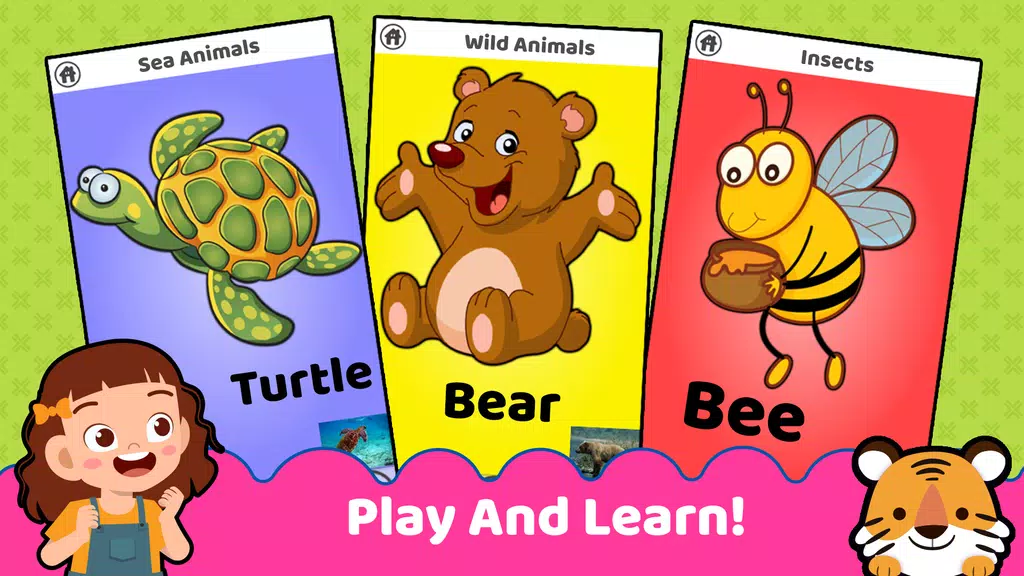 Animals for kids: Color & Draw Captura de pantalla 2