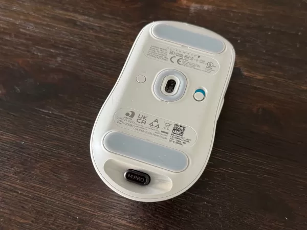 Alienware mouse in hand