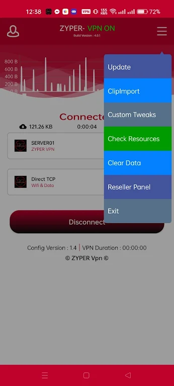 ZYPER VPN Screenshot 2