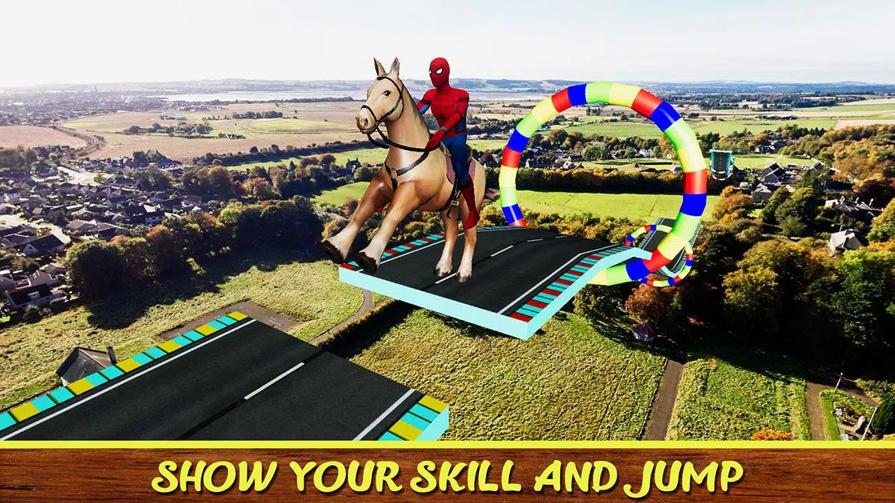 Diligent SuperHeroes Horse Riding 3d Скриншот 0