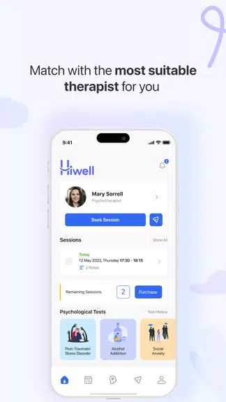 Hiwell Therapy & Mental Health Screenshot 1