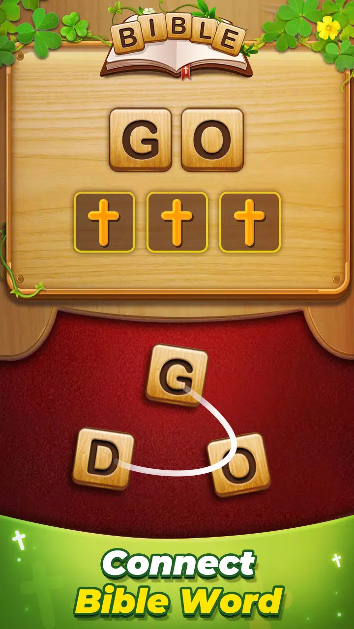 Bible Word Connect Puzzle Game ဖန်သားပြင်ဓာတ်ပုံ 2