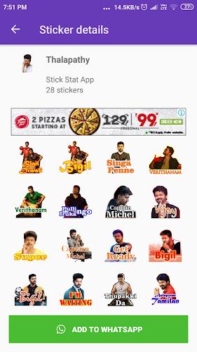 Tamil Stickers: WAStickerApps Ekran Görüntüsü 0