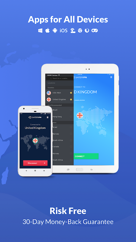 Free VPN Proxy & Hotspot WiFi security - SaferVPN應用截圖第2張