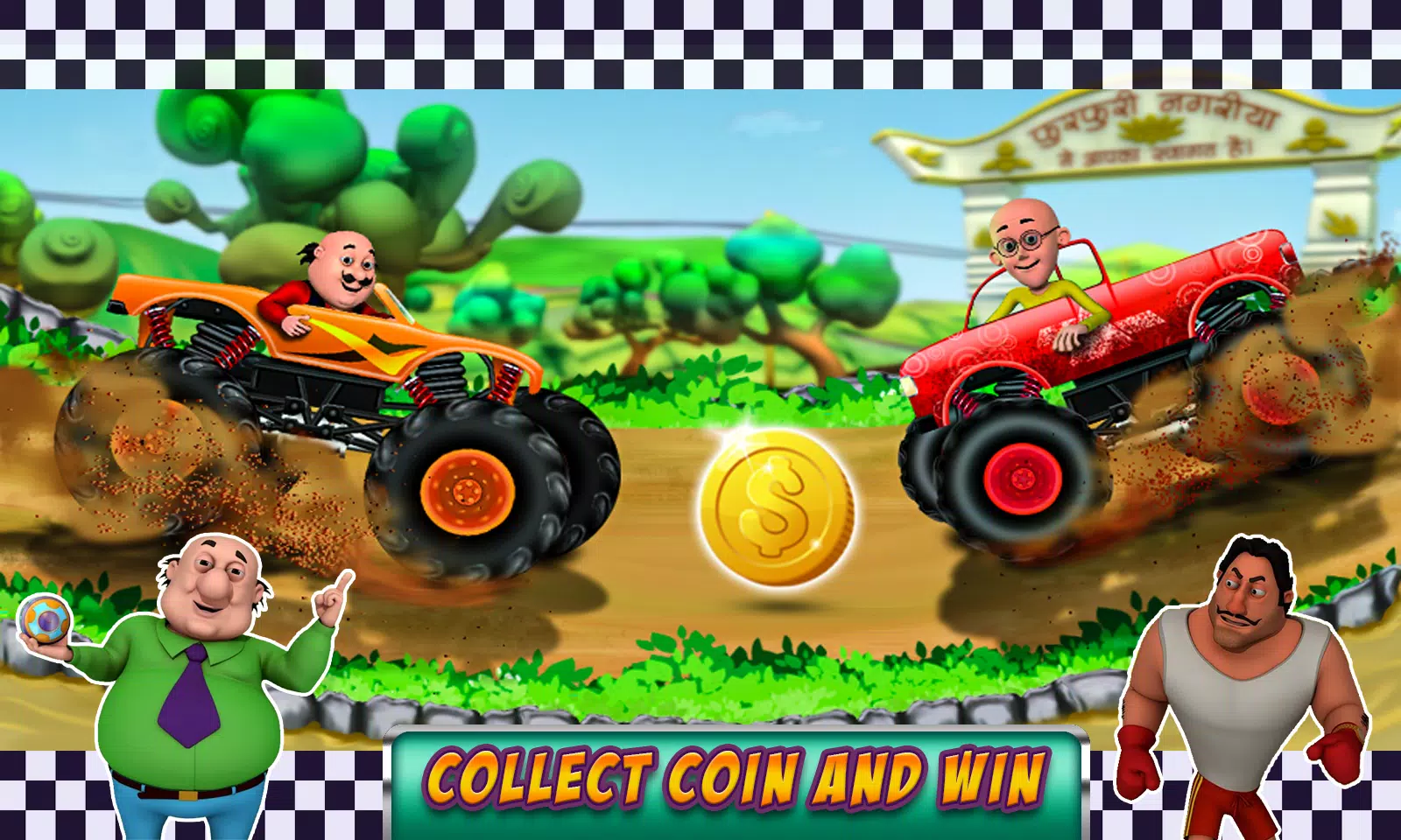 Motu Patlu Car Game 2 スクリーンショット 2