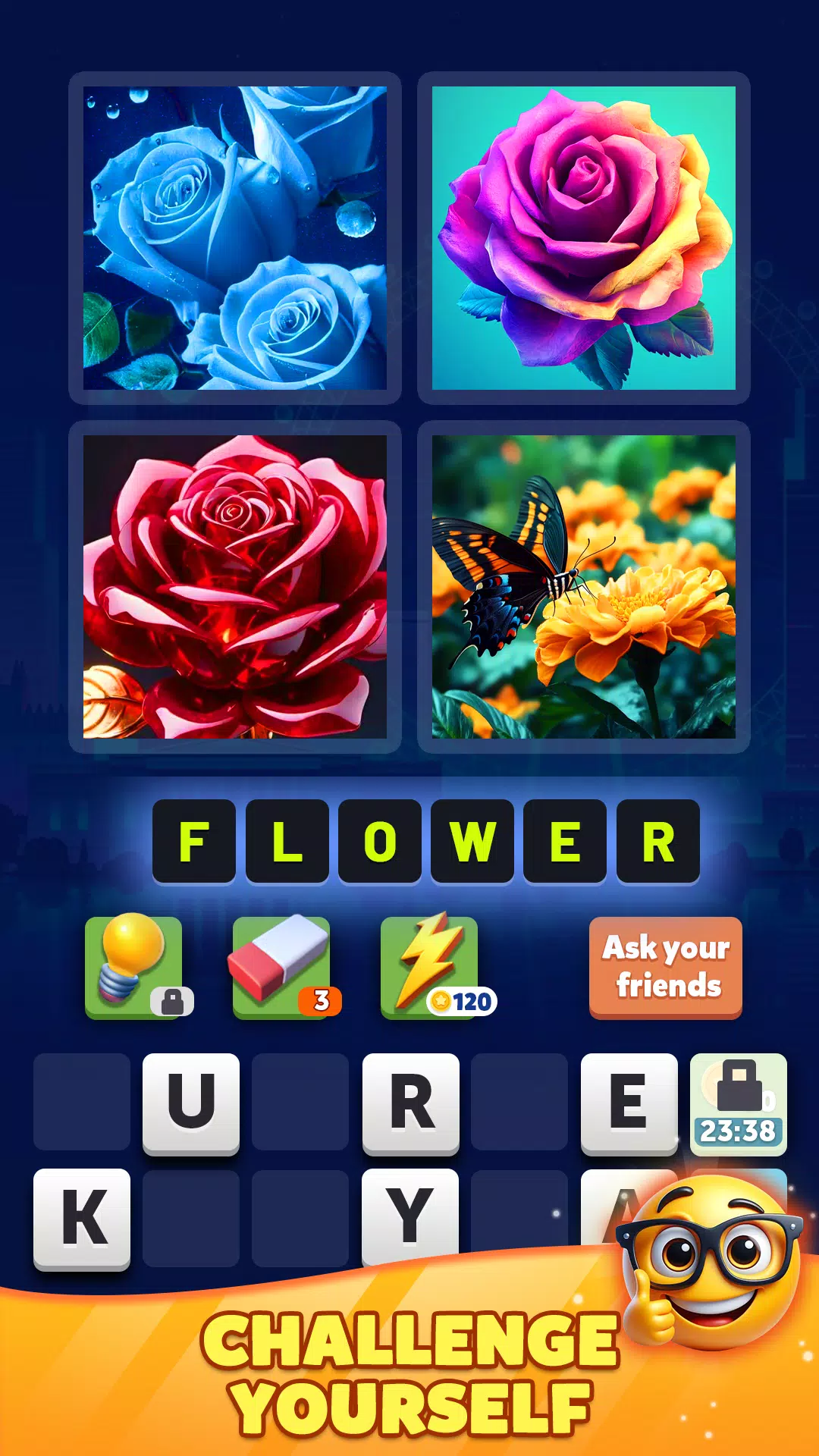 4 pics guess 1 word ภาพหน้าจอ 1