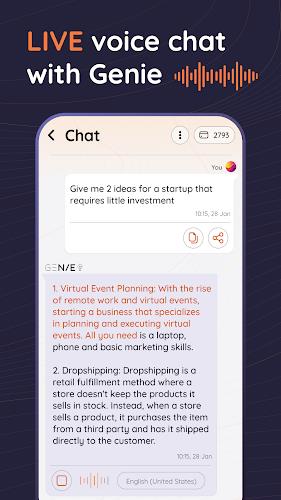 AI Chat & AI Writer - Genie Ảnh chụp màn hình 2