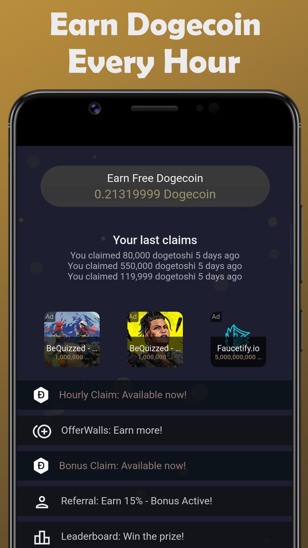 Earn Dogecoin Скриншот 0