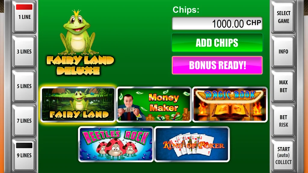 Slot machines Fairy Land Deluxe Captura de pantalla 0
