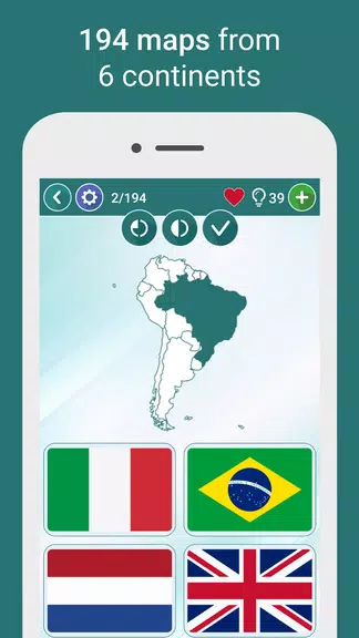 Geography Quiz - World Flags Captura de pantalla 1