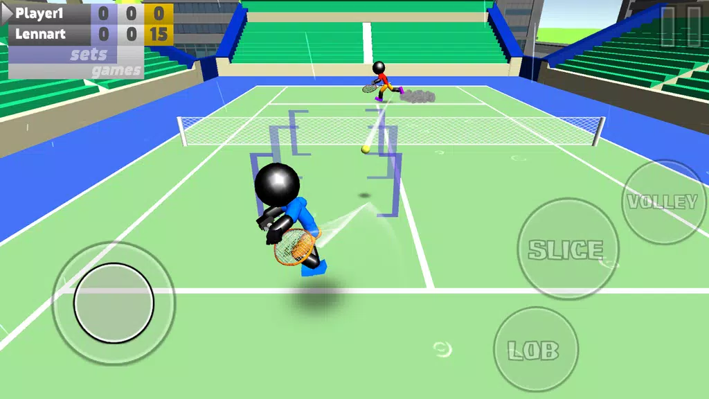 Stickman 3D Tennis Captura de tela 2