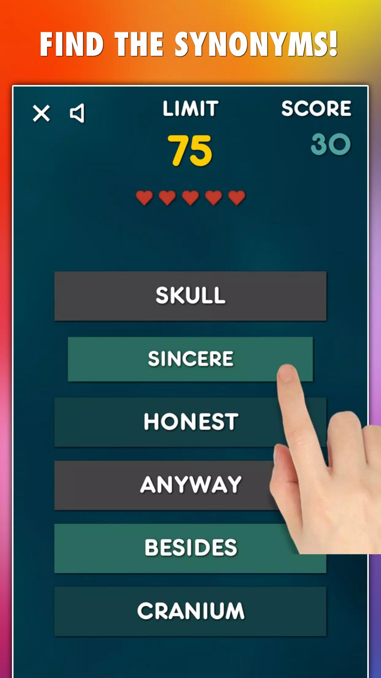 Synonyms Game スクリーンショット 3