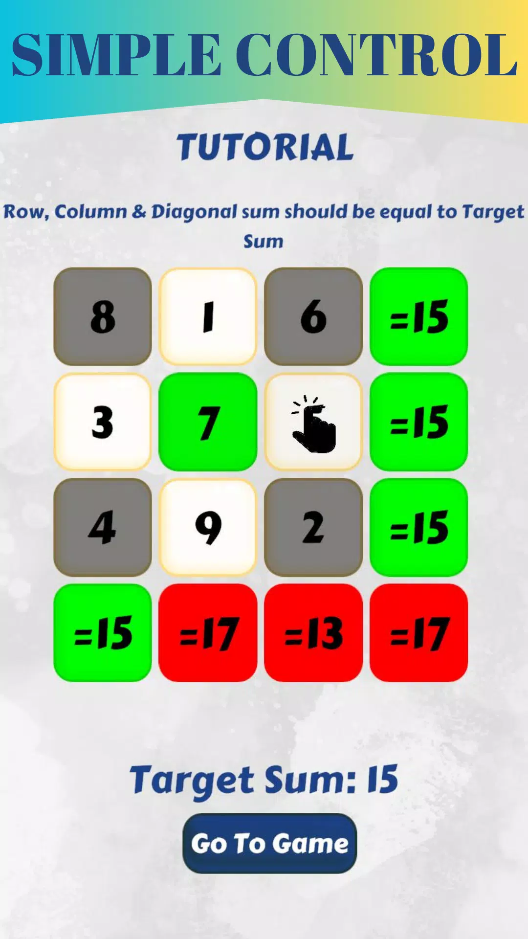 Magic Square game Tangkapan skrin 1