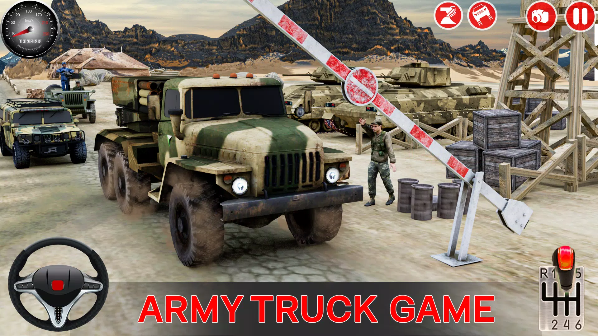 Army Car Games Truck Driving ဖန်သားပြင်ဓာတ်ပုံ 1