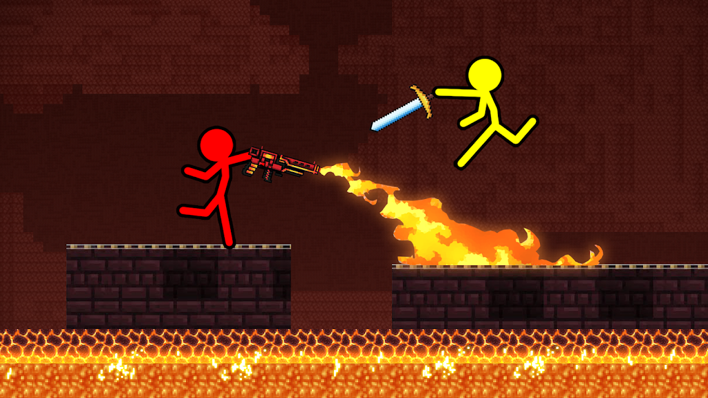 Schermata Stick-man Craft Fighting Game 0