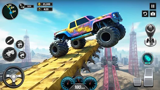 Monster Truck Mega Ramp - Extreme Stunts GT Racing Screenshot 1