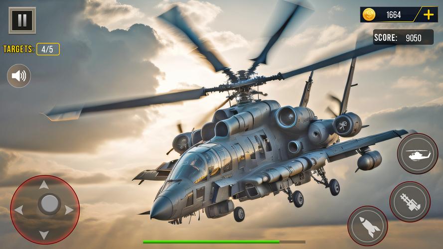 Gunship Battle Helicopter Game Скриншот 2