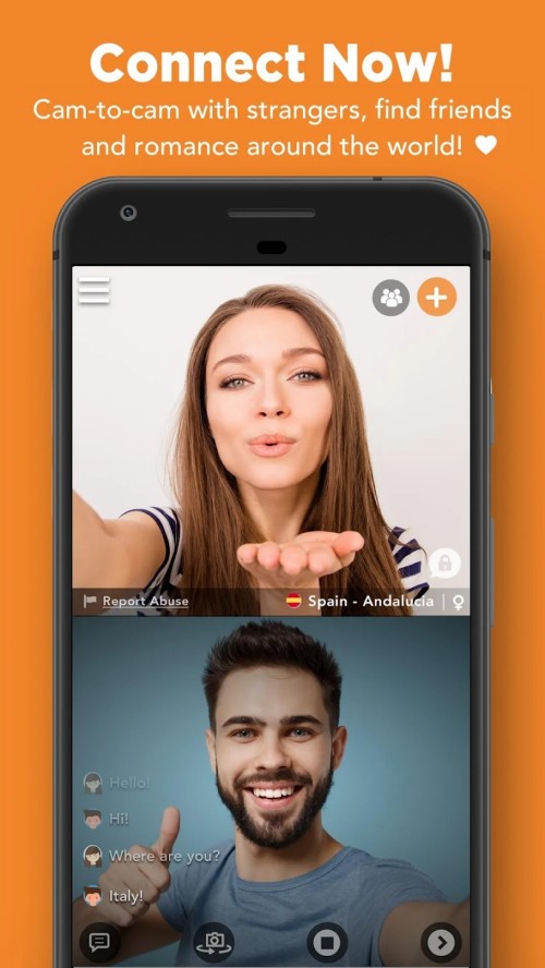Live surf : random & online Chat with Video cam Скриншот 1