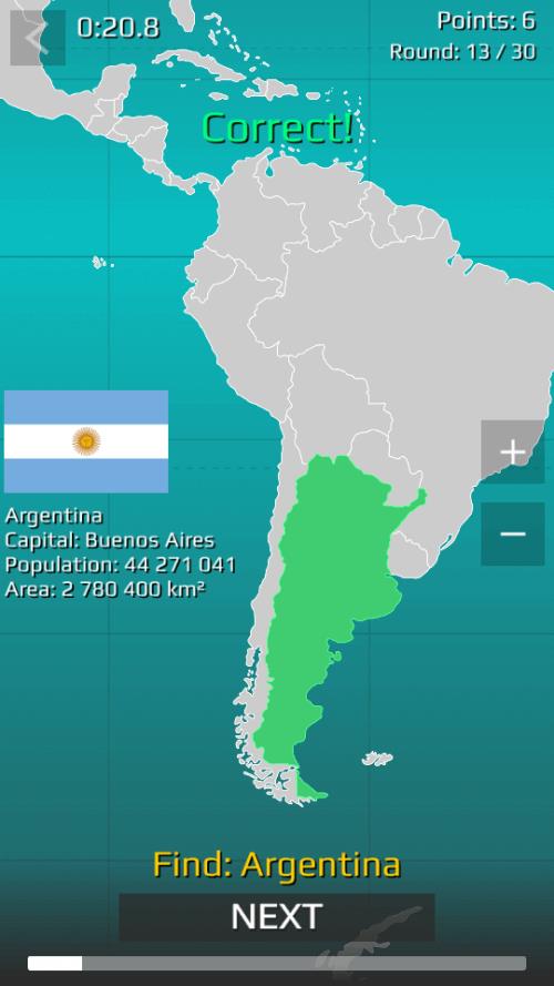 World Map Quiz ဖန်သားပြင်ဓာတ်ပုံ 0