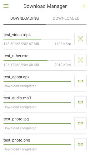 Download Manager For Android ဖန်သားပြင်ဓာတ်ပုံ 3