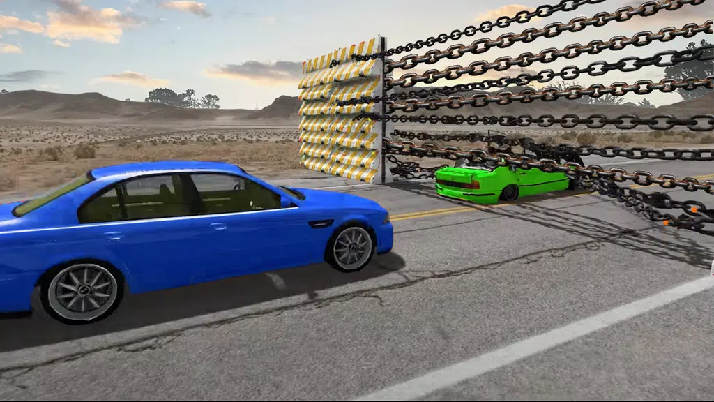 Chained Cars Stunt Racing Game 스크린샷 1