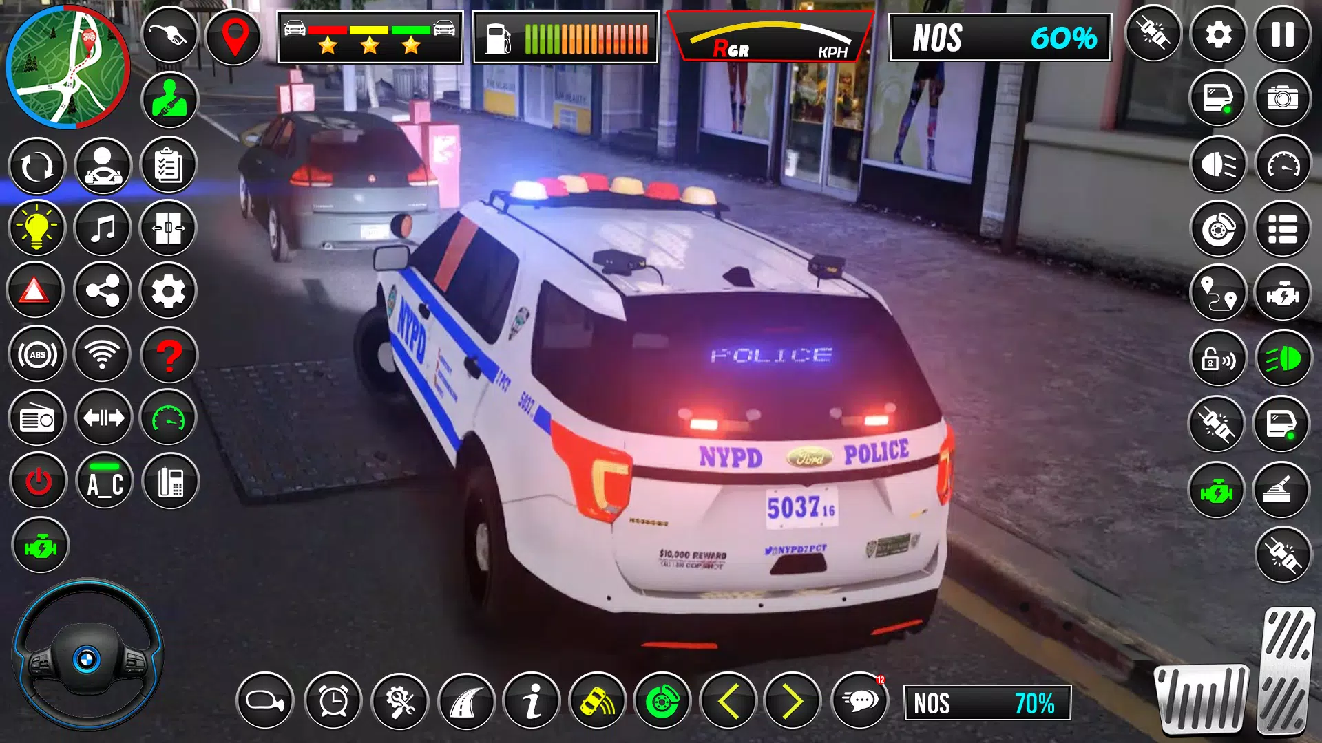 US Police Car Chase Car Game Captura de pantalla 2