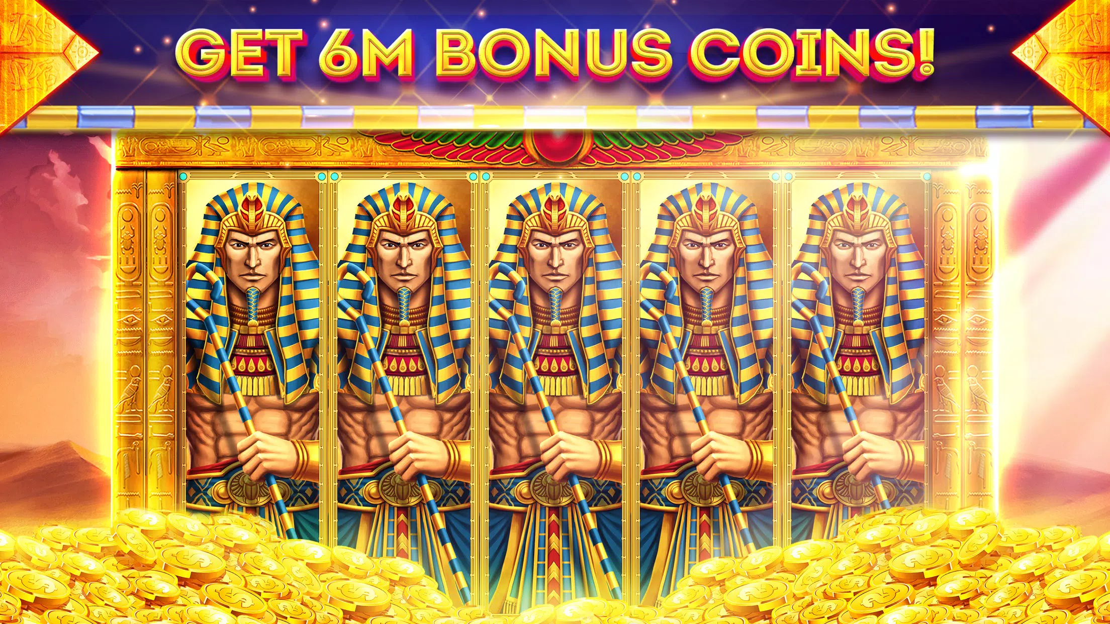 Pharaohs of Egypt Slots Casino स्क्रीनशॉट 0