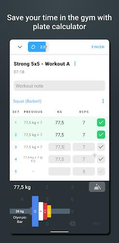 Strong Workout Tracker Gym Log Capture d'écran 2