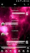 SMS Messages GlassNebula Theme Schermafbeelding 1