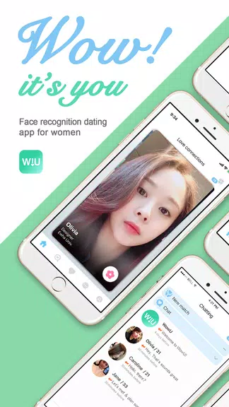 WowU– Face recognition Dating, Meet Singles & Chat Скриншот 0