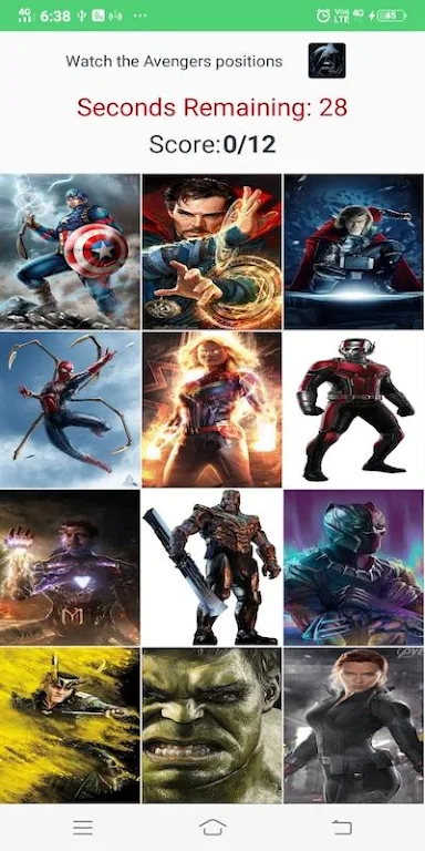 Avengers Cards Flip Game Скриншот 3