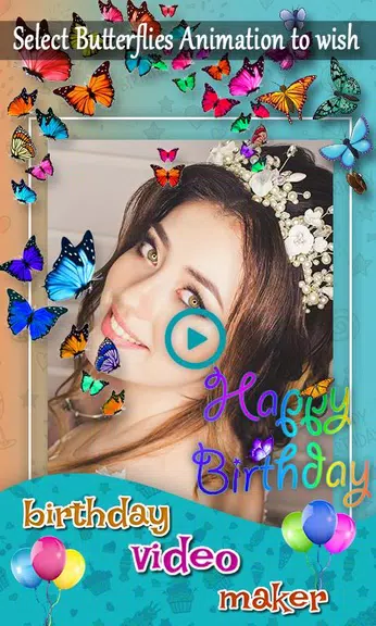Birthday Video & Status Maker 스크린샷 3
