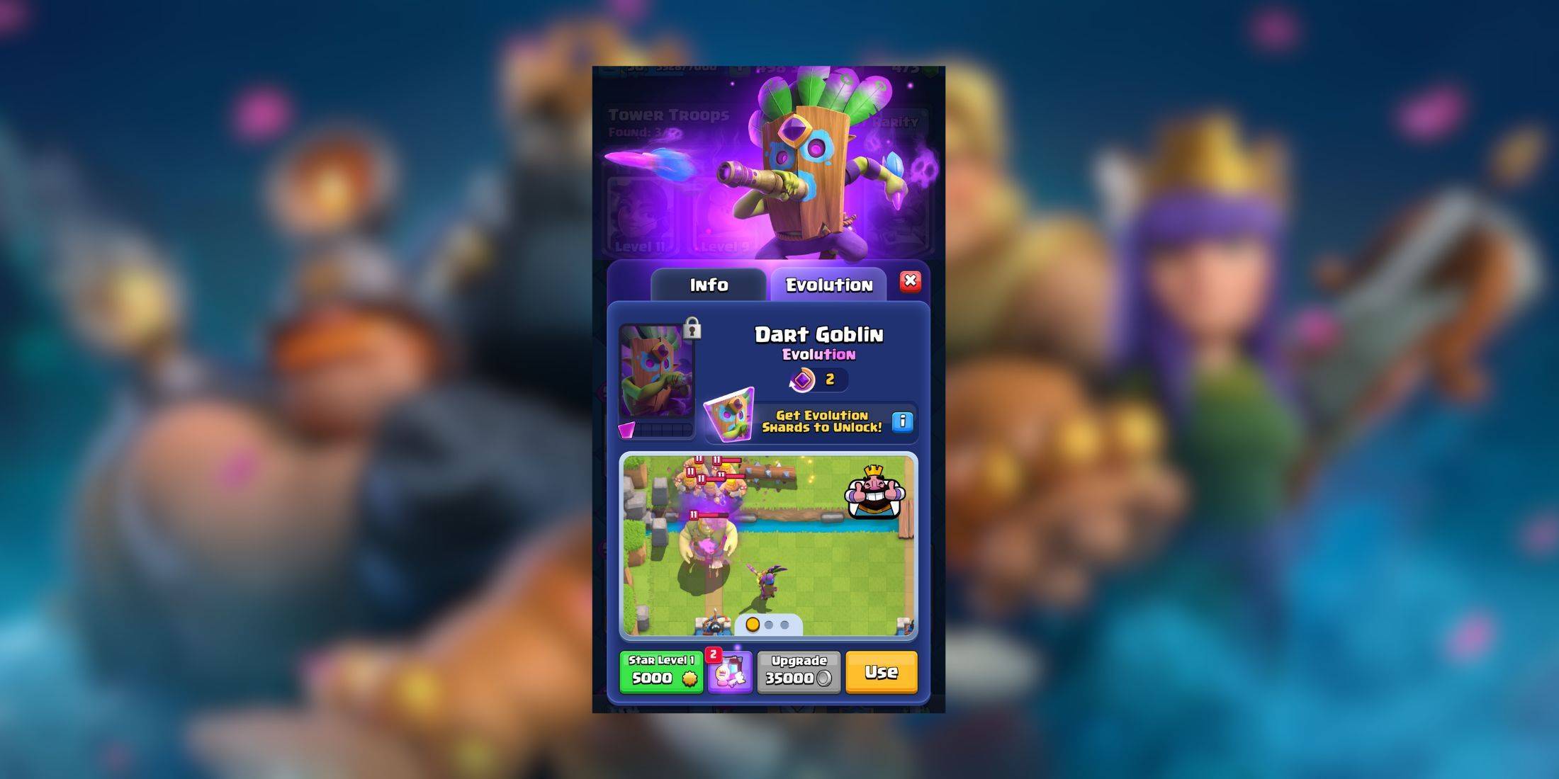 evo dart goblin ကုန်းပတ်ဥပမာ