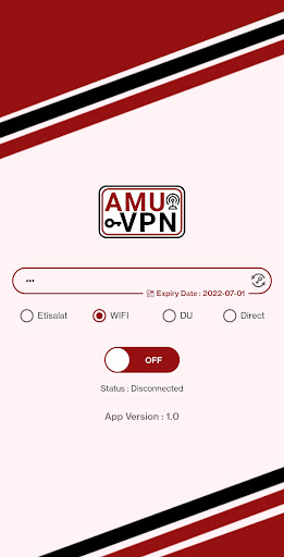 Amu VPN Captura de tela 1