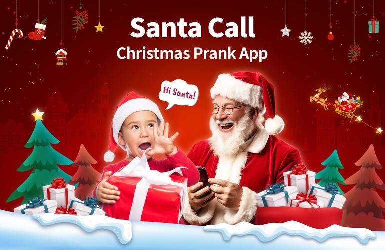 Santa Prank Call: Fake video ဖန်သားပြင်ဓာတ်ပုံ 0