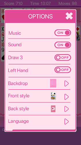 Pink Solitaire Screenshot 3