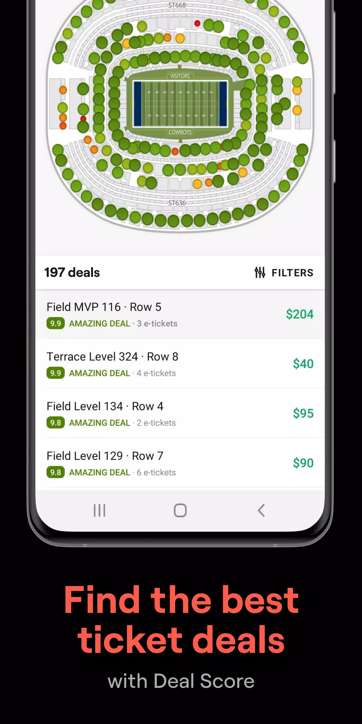 SeatGeek – Tickets to Events Screenshot 1