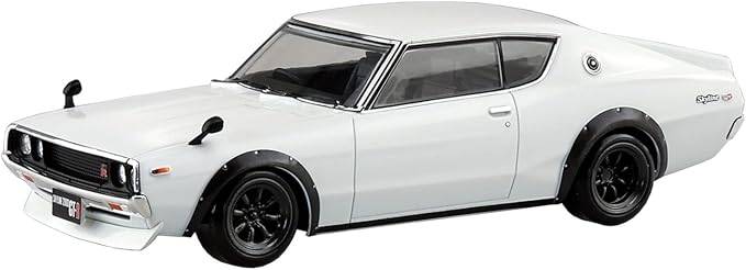 Aoshima Aoshima Nissan C110天际线GT-R自定义白色1:32比例模型套件