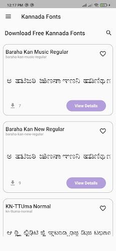 Kannada Fonts 스크린샷 0