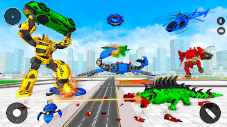 Animal Crocodile Robot Games Tangkapan skrin 1