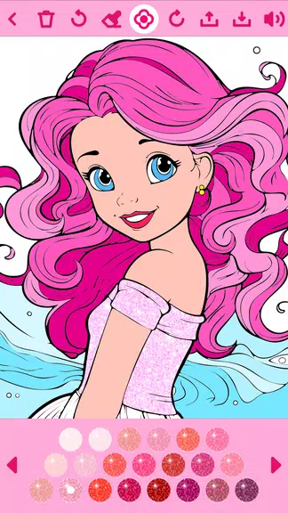 Princess Coloring Book offline Ảnh chụp màn hình 0