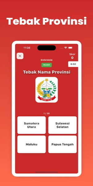 Tebak Nama Negara & Provinsi Capture d'écran 2