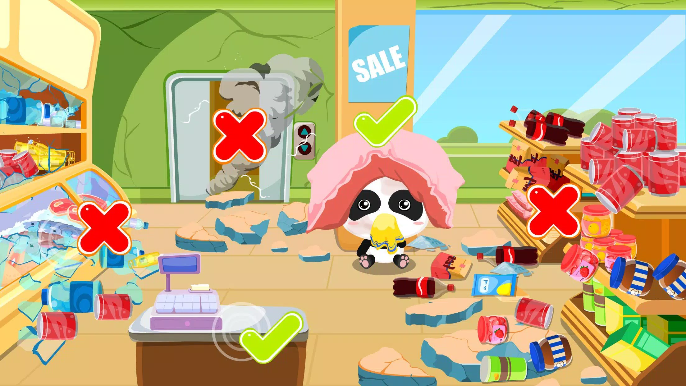 Baby Panda Earthquake Safety 1 Tangkapan skrin 2