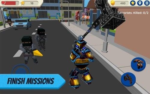 Robot Hero: City Simulator 3D ภาพหน้าจอ 0